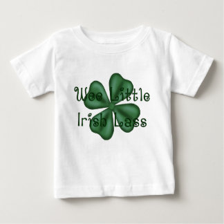 KRW Wee Little Irish Lass Shamrock Baby T-Shirt