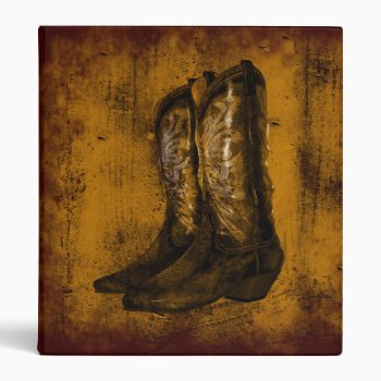 Krw Western Wear Cowboy Boots Binder by KRWDesigns at Zazzle