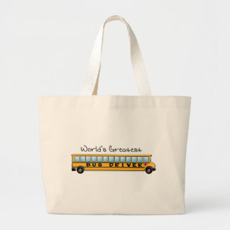 KRW World's Greatest Bus Driver Large Tote Bag