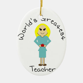 KRW World's Greatest Teacher Ornament