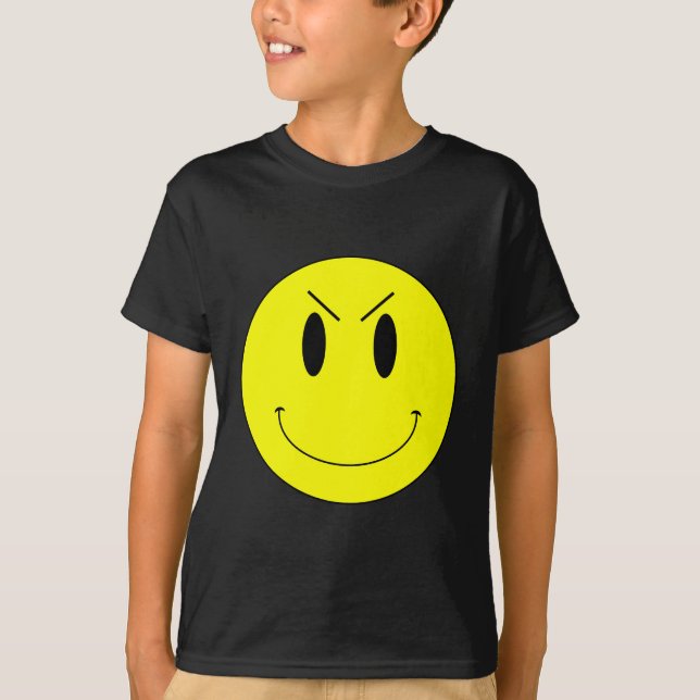 KRW Yellow Evil Face T-Shirt (Front)