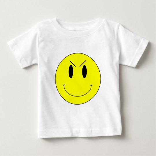 KRW Yellow Evil Smiley Face Baby T-Shirt