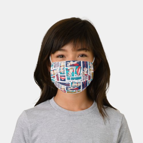 Krypto Comic Panel Pattern Kids Cloth Face Mask