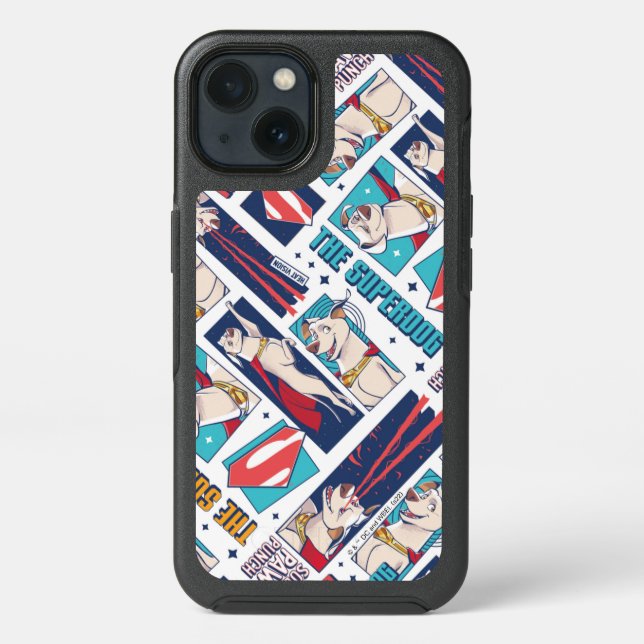 Krypto Comic Panel Pattern Otterbox iPhone Case (Back)