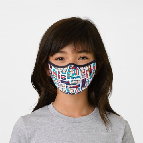 Krypto Comic Panel Pattern Premium Face Mask