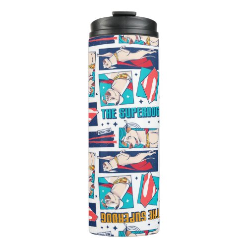 Krypto Comic Panel Pattern Thermal Tumbler