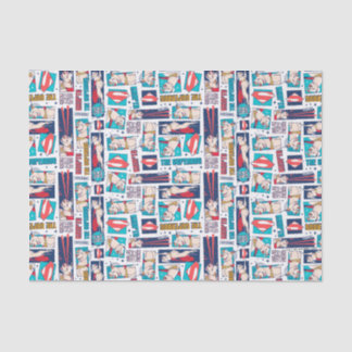 Krypto Comic Panel Pattern Tissue Paper