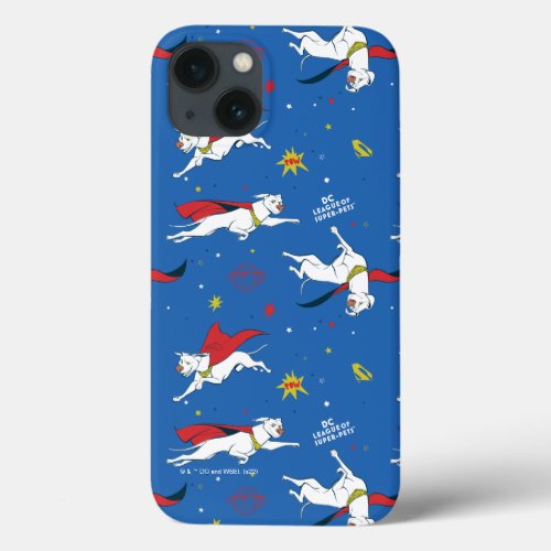 Krypto Flying Pattern iPhone 13 Case