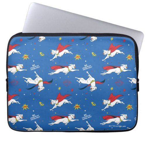 Krypto Flying Pattern Laptop Sleeve