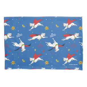 Krypto Flying Pattern Pillow Case
