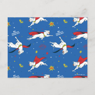 Krypto Flying Pattern Postcard
