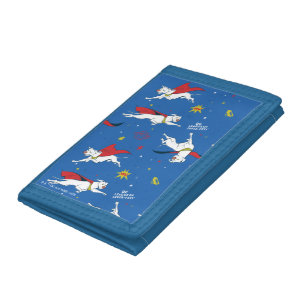 Krypto Flying Pattern Trifold Wallet