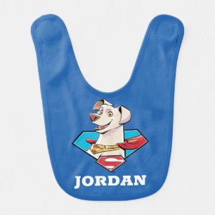 Krypto S-Shield Graphic Baby Bib