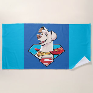 Krypto S-Shield Graphic Beach Towel