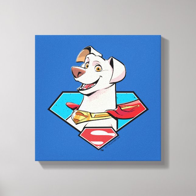 Krypto S-Shield Graphic Canvas Print (Front)
