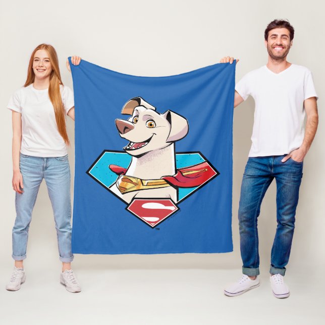 Krypto S-Shield Graphic Fleece Blanket (In Situ)