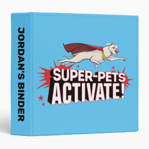 Krypto: Super-Pets Activate! 3 Ring Binder