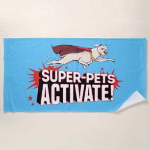 Krypto: Super-Pets Activate! Beach Towel