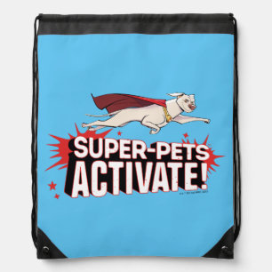 Krypto: Super-Pets Activate! Drawstring Bag