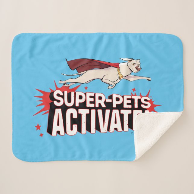 Krypto: Super-Pets Activate! Sherpa Blanket (Front (Horizontal))