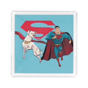Krypto & Superman Acrylic Tray