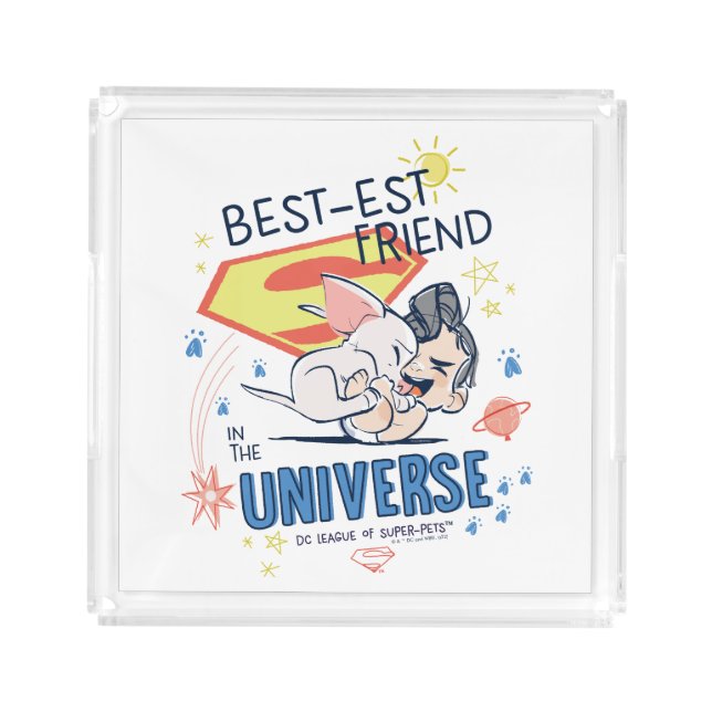 Krypto & Superman: Best-est Friend in the Universe Acrylic Tray (Front)