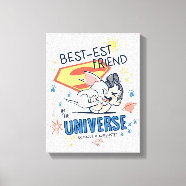 Krypto & Superman: Best-est Friend in the Universe Canvas Print (Front)