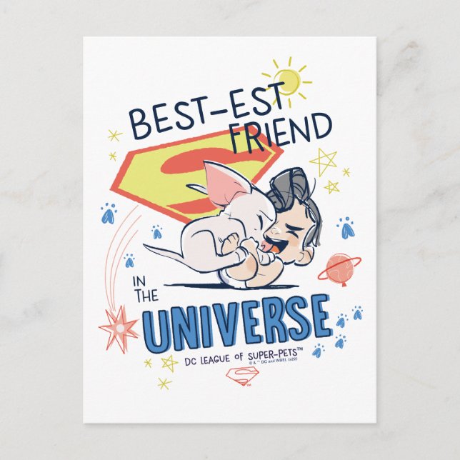 Krypto & Superman: Best-est Friend in the Universe Postcard (Front)