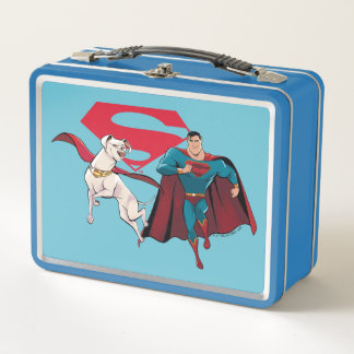 Krypto & Superman Metal Lunch Box