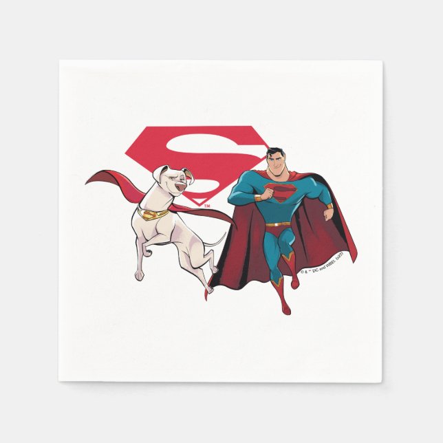 Krypto & Superman Napkins (Front)