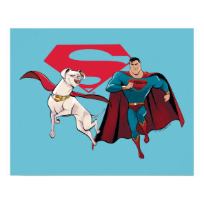 Krypto & Superman Poster