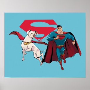 Krypto & Superman Poster