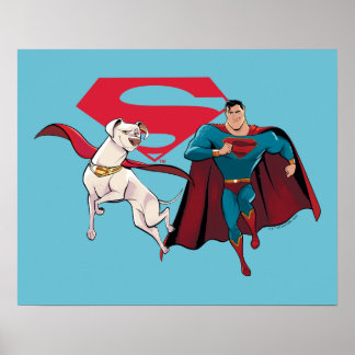 Krypto & Superman Poster