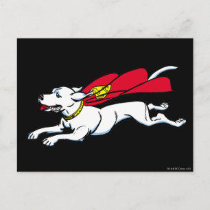 Krypto the dog postcard