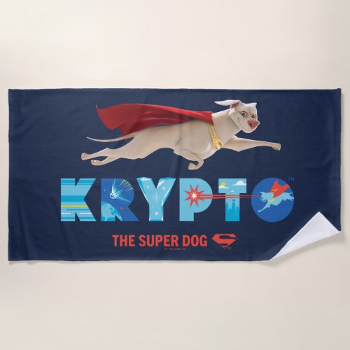 Krypto The Super_Dog Beach Towel