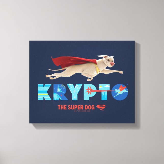 Krypto The Super-Dog Canvas Print (Front)
