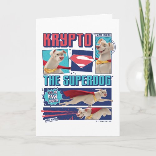 Krypto The Super_Dog Comic Panels Card