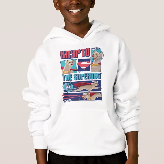 Krypto The Super-Dog Comic Panels Hoodie (Front)