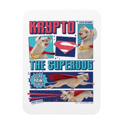 Krypto The Super_Dog Comic Panels Magnet