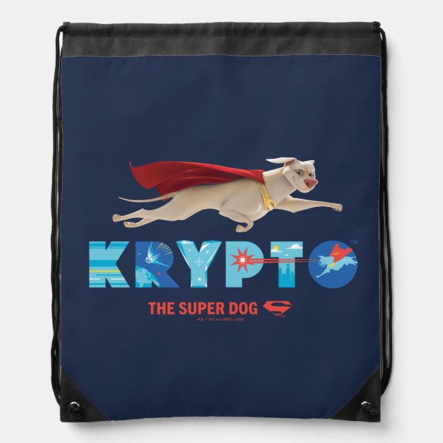 Krypto The Super-Dog Drawstring Bag (Front)