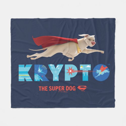 Krypto The Super_Dog Fleece Blanket