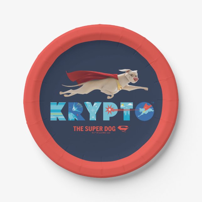 Krypto The Super-Dog Paper Plates (Front)