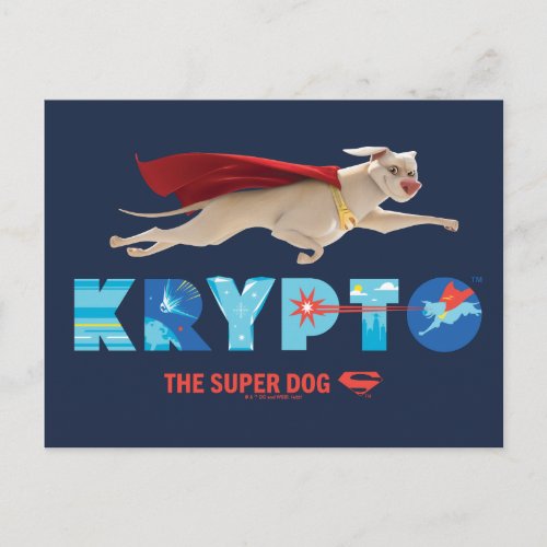 Krypto The Super_Dog Postcard