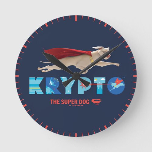 Krypto The Super_Dog Round Clock