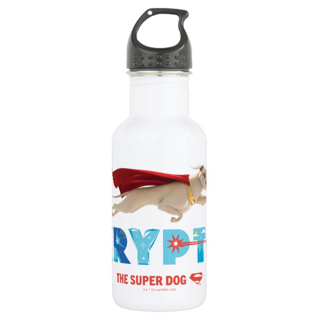 Krypto The Super-Dog Stainless Steel Water Bottle (Front)