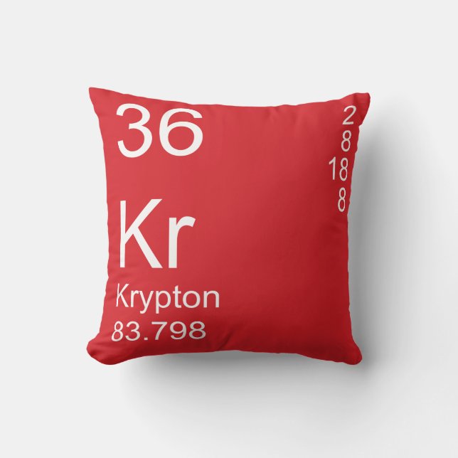 Krypton Throw Pillow (Front)