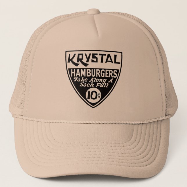 Krystal 10 Cent Shield Trucker Hat (Front)
