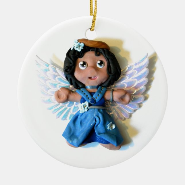 Krystal Angel I Ceramic Ornament (Front)