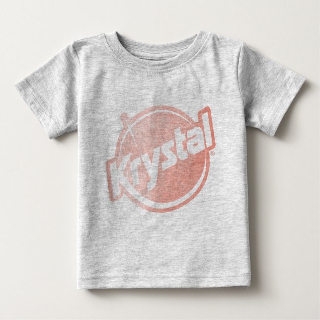 Krystal Logo Faded Baby T-Shirt (Front)