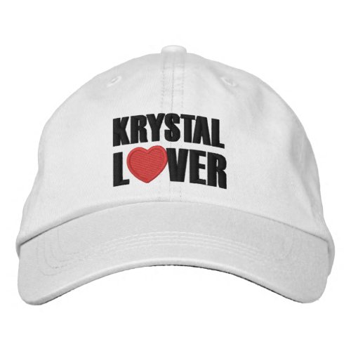 Krystal Lover Embroidered Baseball Cap